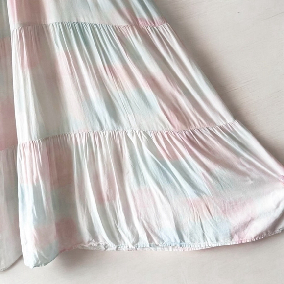 Cloth & Stone Pastel Tie Dye Maxi Dress Women's Size S - Picture 5 of 10